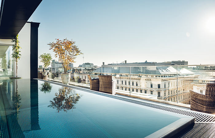 grand ferdinand hotel wien rooftop pool